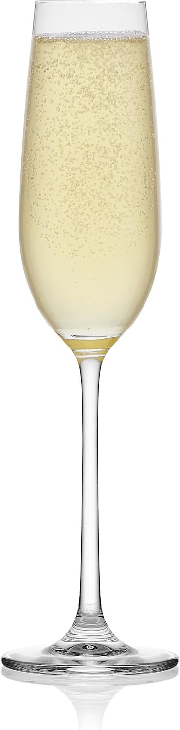 Mikasa Lana Red Wine Balloon Glasses, Set of 4, 23 Ounce, Clear(Glass Flute Champagne) - view 5