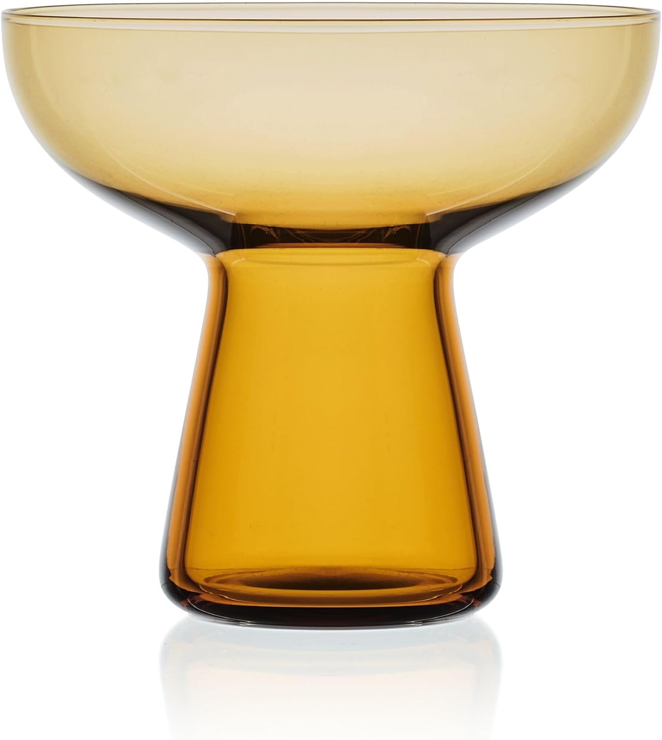 Mikasa Phoebe Margarita Cocktail Glass, Set of 4, Amber(Amber)