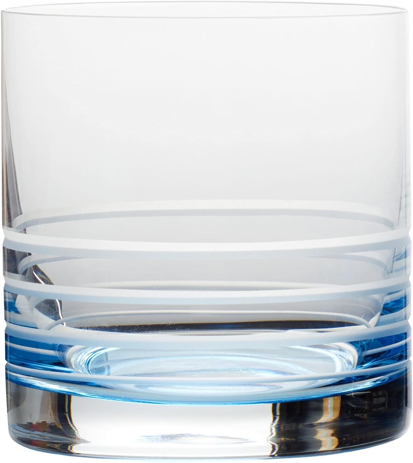 Mikasa Cal Ombre Highball Tumbler Cups, Set of 4, 17-Ounce, Blue(15.5 Ounces)