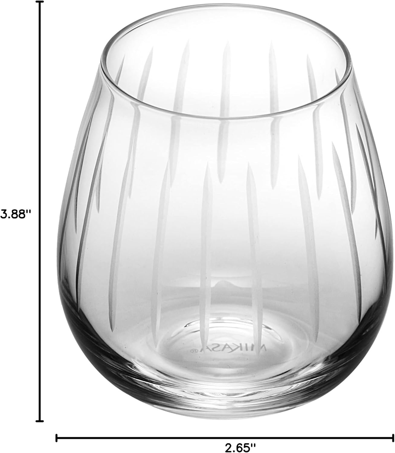Mikasa Cheers Stemless Wine Glass, 14-Ounce, Set of 4(15 Ounces) - view 5