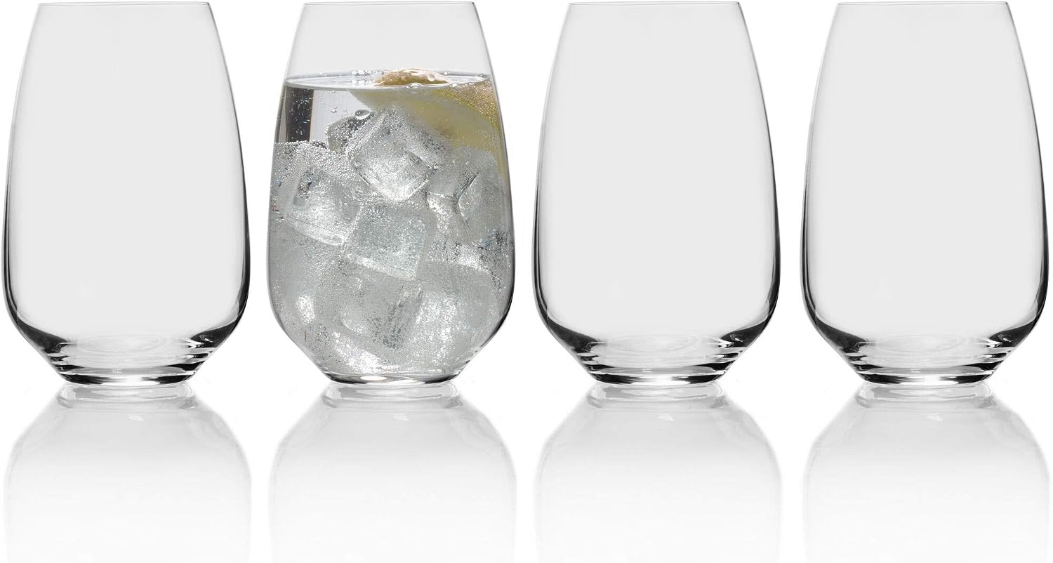 Mikasa Melody Highball Glass, Set of 4, 20-Ounce, Clear(HIGHBALL)