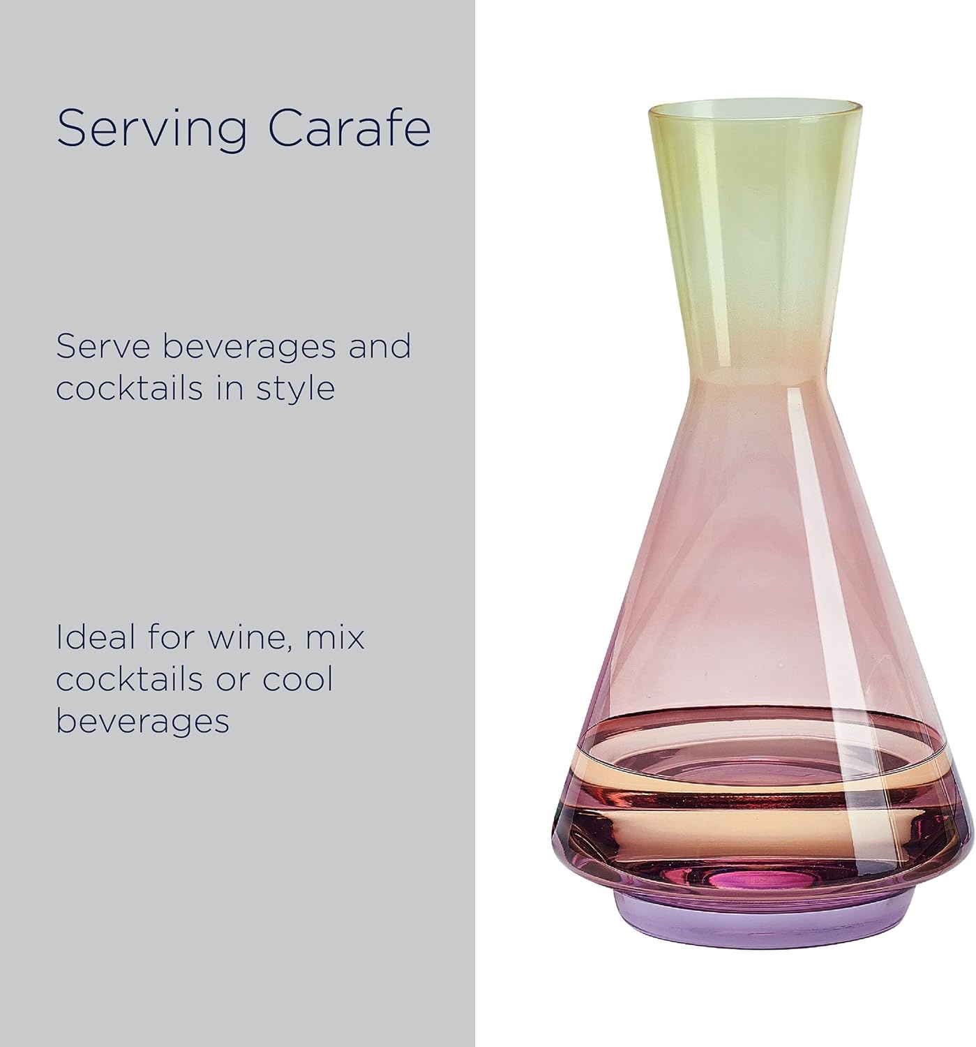 Mikasa Chroma Set of 4 Stemless Wine Glasses, 13 Ounce(Carafe Decanter) - view 4