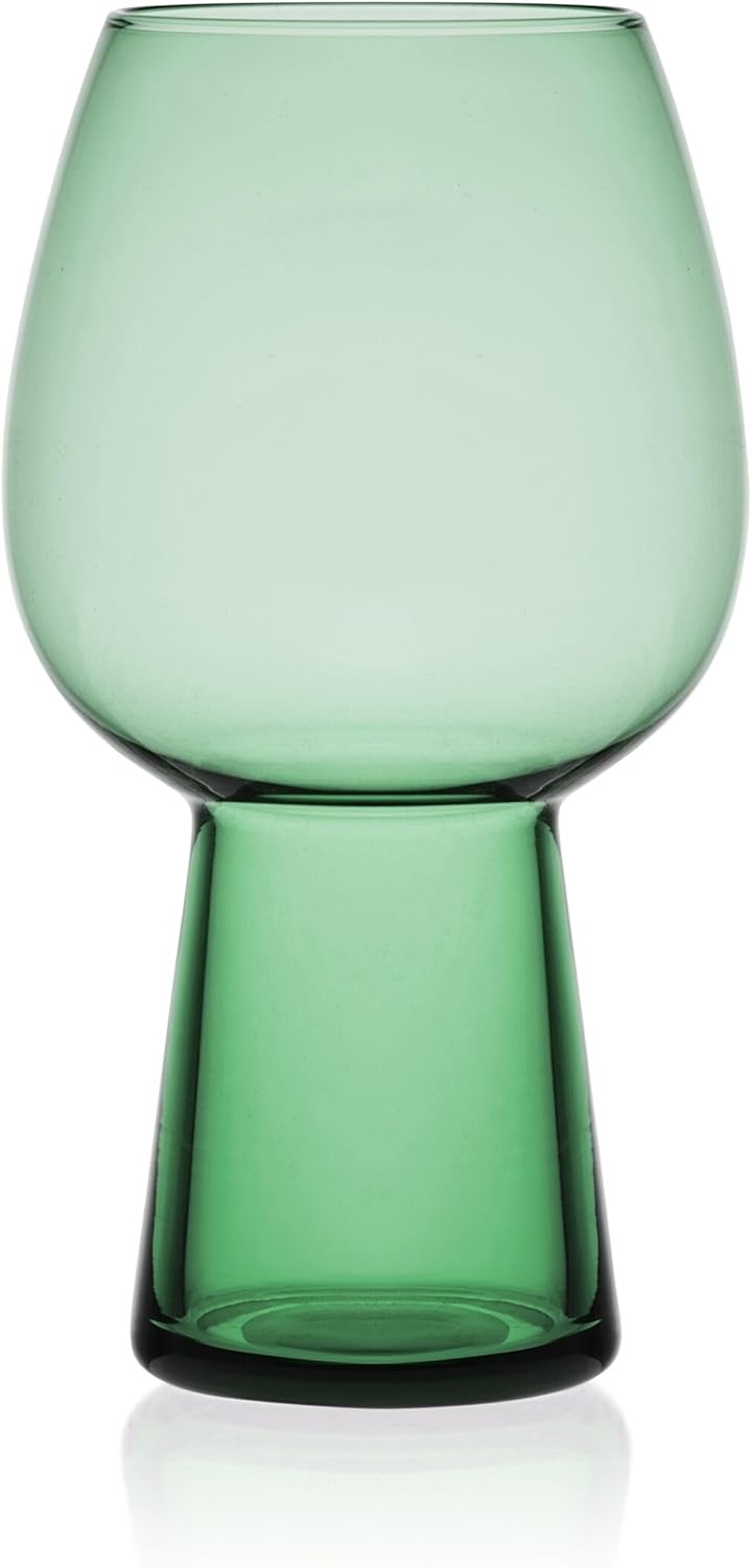 Mikasa Phoebe Goblet Beverage Glass, Set of 4, Sage