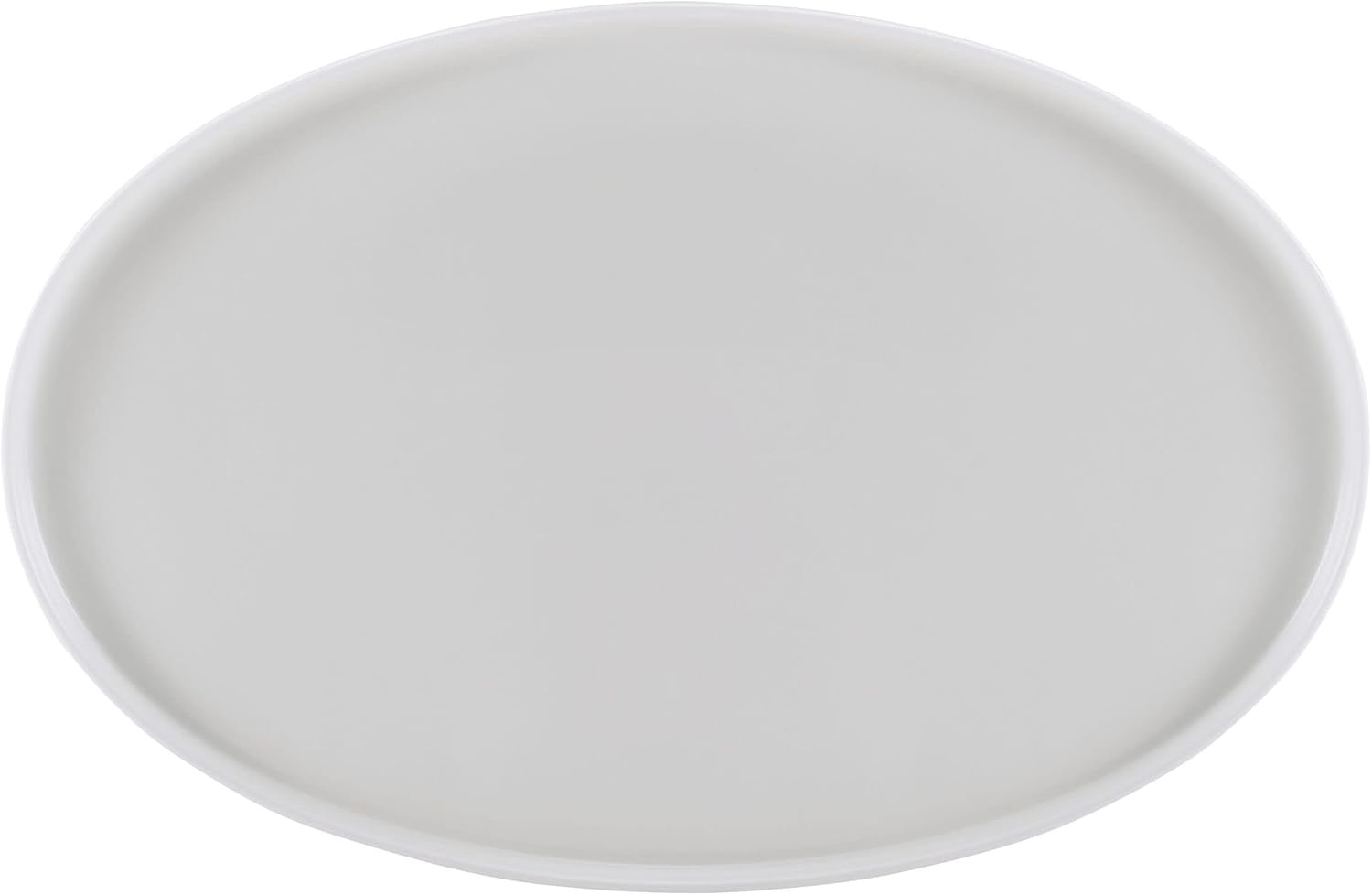 Mikasa Samantha Oval Bone China Lightweight Chip Resisant Serving Tray, 14 Inch, White(Casual)