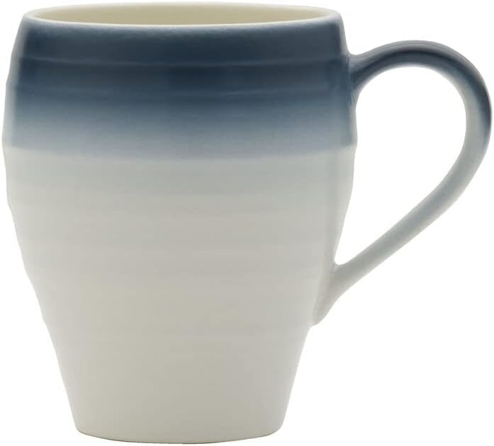 Mikasa Swirl Ombre Grey 16 Piece Dinnerware Set, Service for 4(Blue) - view 8