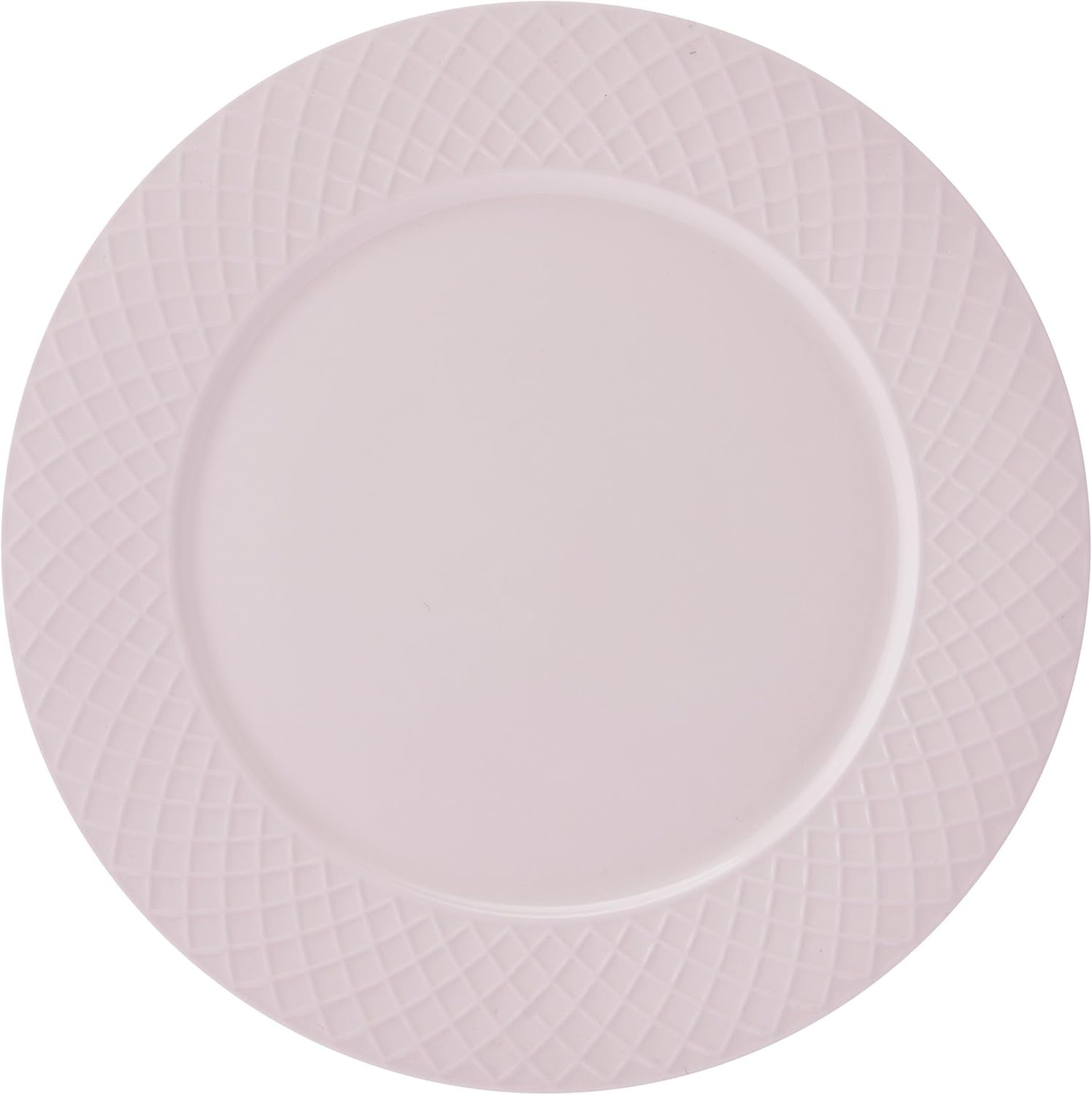 Miksa Trellis Pink Bone China Chip Resistant Lightweight 12 Piece Dinnerware Set, Service for 4 - view 6