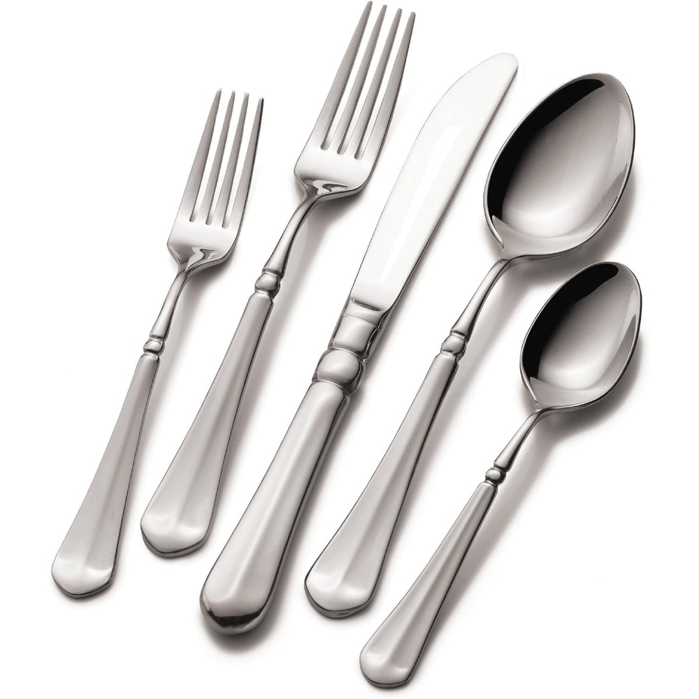 Mikasa, Italian Countryside Flatware Service for 4, 20 Piece Set, 18/0 Stainless Steel Silverware Set(French Countryside)