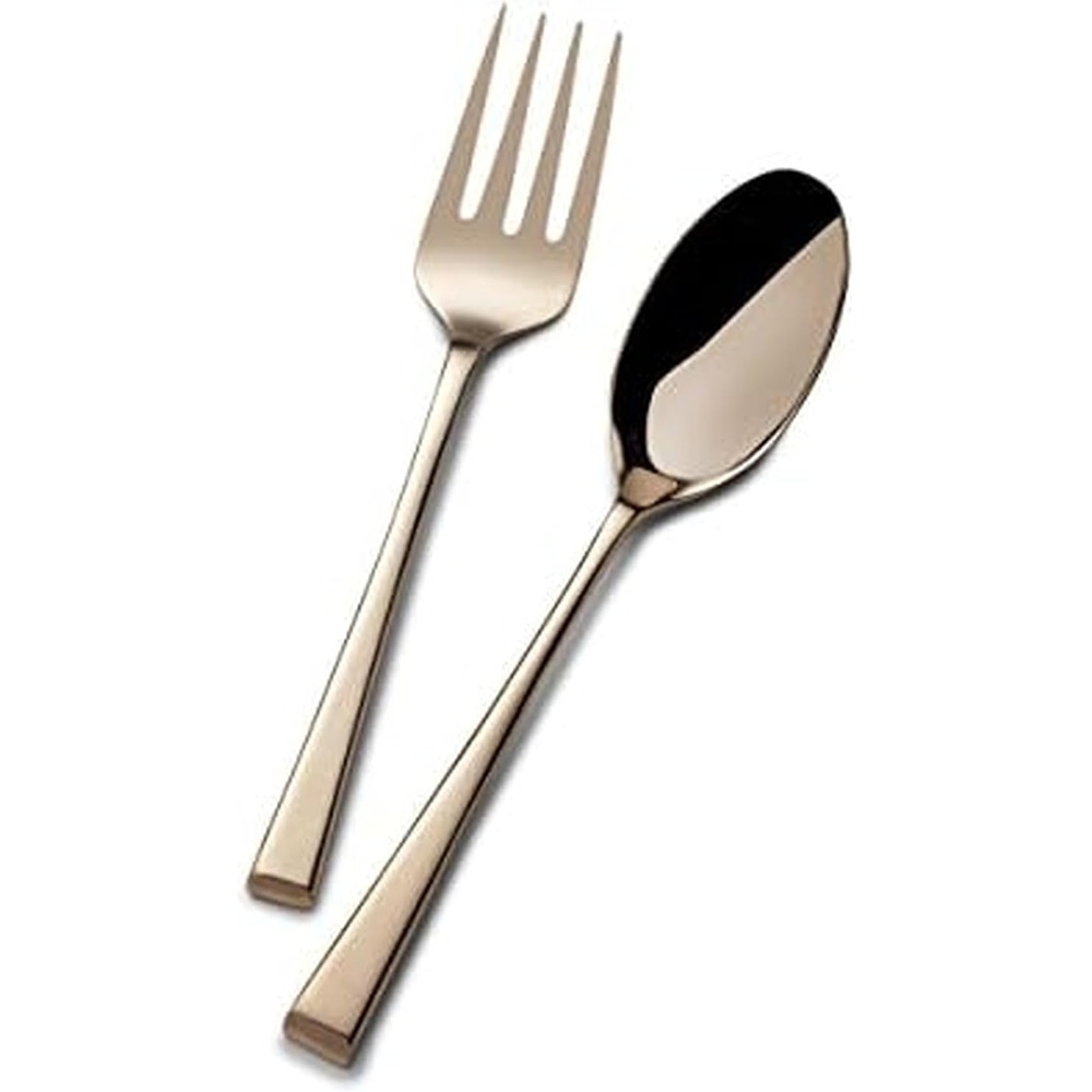 Mikasa 5147646 Serena 2-Piece Stainless Steel Salad Serving Set(Rockford)