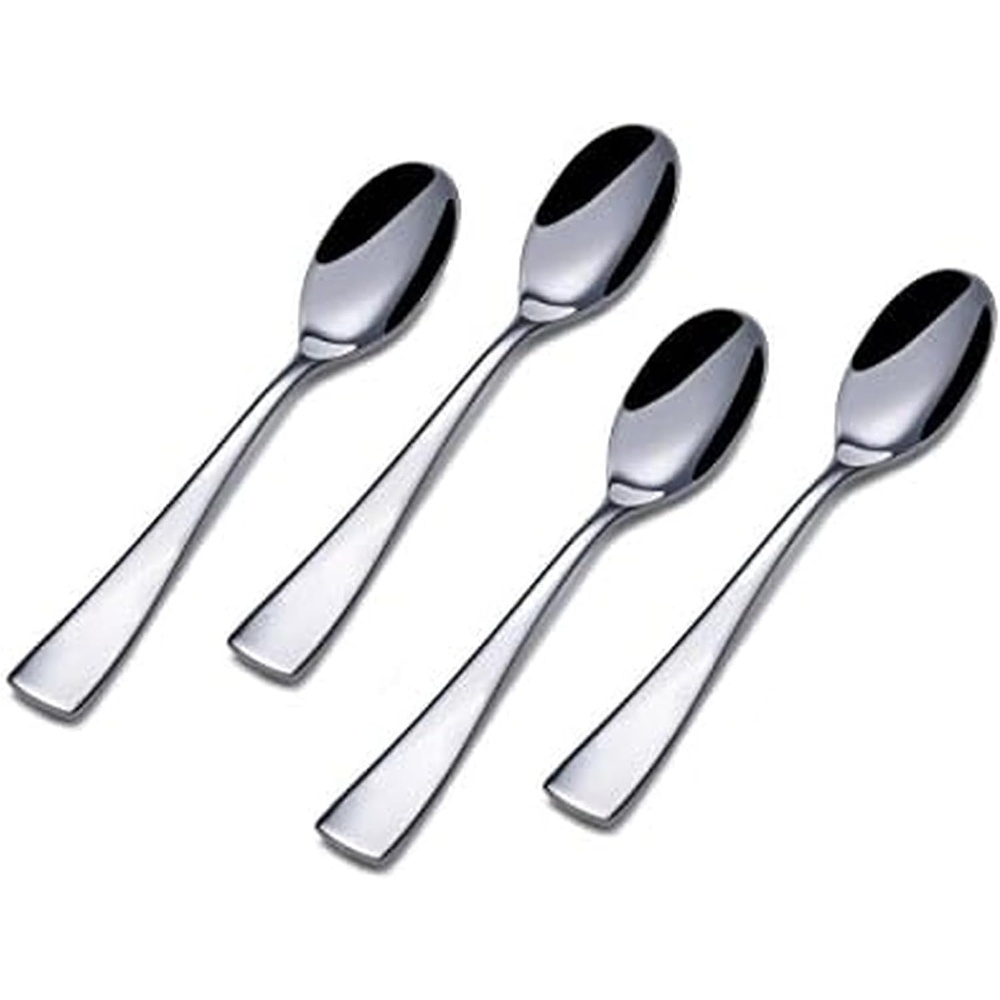 Mikasa 5147621 Serena Stainless Steel Demitasse Spoon, Set of 4(Demitasse Spoon)